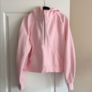 Lululemon Athletica Light Pink Half-Zip Hoodie